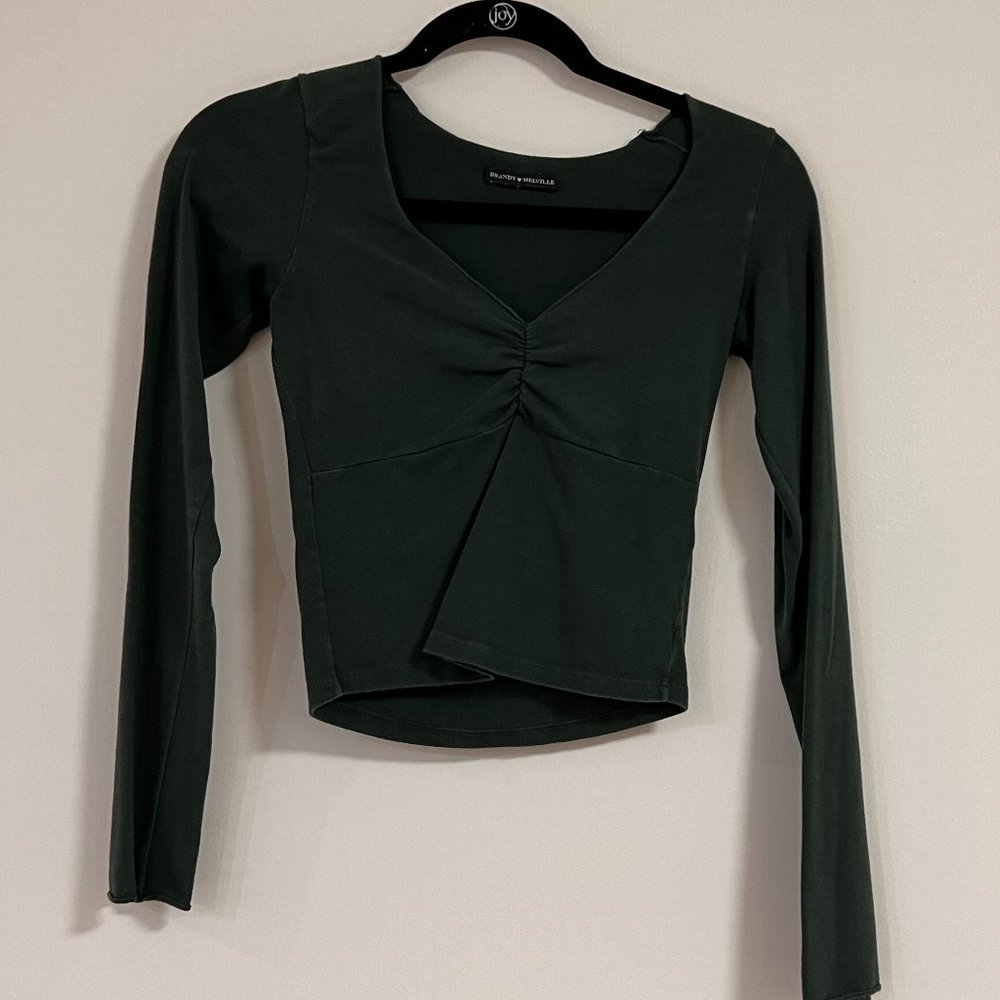 Green Brandy Melville Long-Sleeve Top